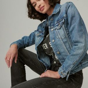 Lucky Brand The Tomboy Trucker Denim Jacket